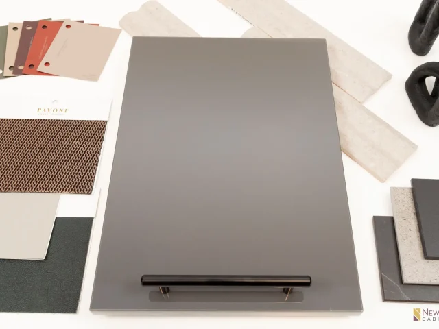 Glossy Grey, Frameless Melamine